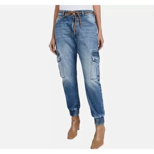 $395 SER.O.YA Veronica Drop‎ Crotch Joggers Sz 26 Tahoe Cargo Jeans NWT